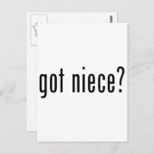 got Nichte? Postkarte (Vorne/Hinten)