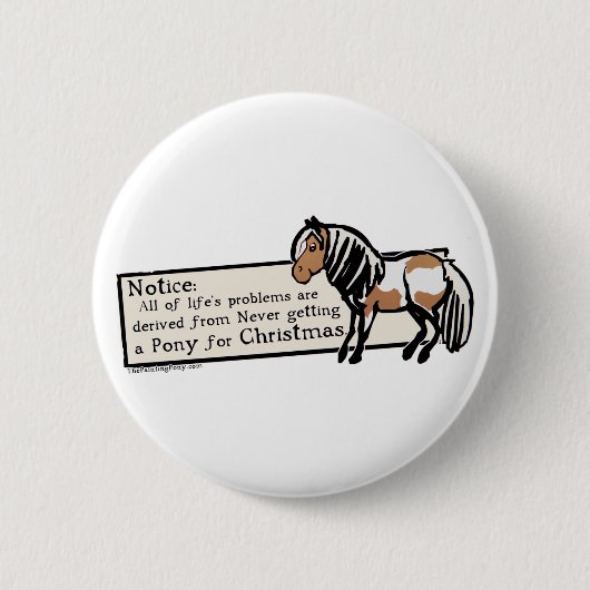 Got nie ein Pony Button (Vorderseite)