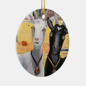 Got Nr. 2: "Hey, Wassup?" Porzellanschmuck Keramik Ornament (Rechts)