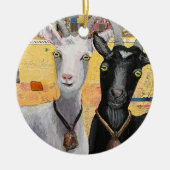 Got Nr. 2: "Hey, Wassup?" Porzellanschmuck Keramik Ornament (Vorne)