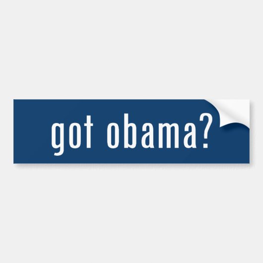 got Obama? Autoaufkleber (Vorne)