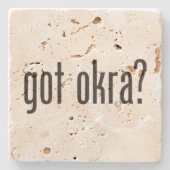 got okra steinuntersetzer (Vorderseite)