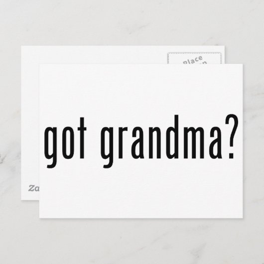 got Oma? Postkarte (Vorne/Hinten)