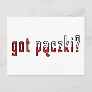 got Paczki? Flagge Postkarte