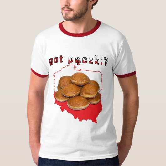 got paczki? Polnische Karte T-Shirt (Vorderseite)