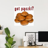got Paczki? Polnisches Dessert Poster (Heimbüro)