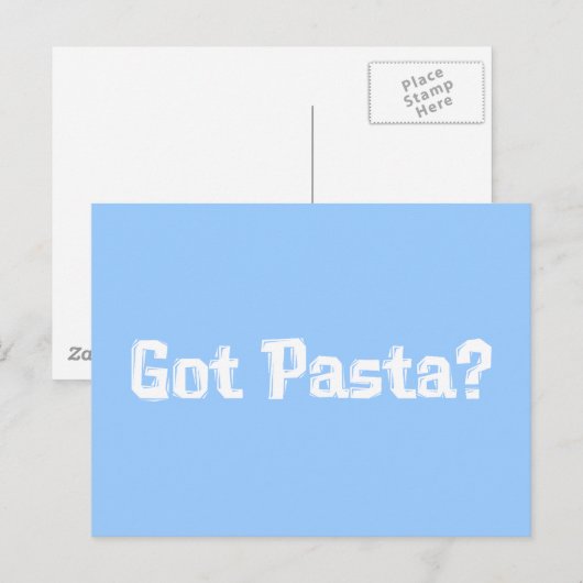 Got Pasta-Geschenke Postkarte (Vorne/Hinten)