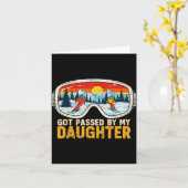 Got Ped By My Daughter Funny Family Skiing Karte (Gelbe Blume)