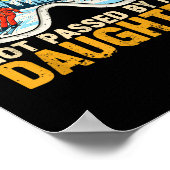 Got Ped By My Daughter Funny Family Skiing Poster (Ecke)