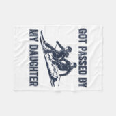 Got Ped By My Daughter Funny Ski Fleecedecke (Vorderseite (Horizontal))