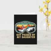 Got Ped By My Daughter Funny Ski Goggles Mountain Karte (Gelbe Blume)