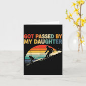 Got Ped By My Daughter Funny Ski Karte (Gelbe Blume)