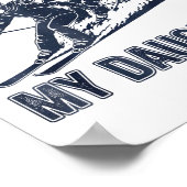 Got Ped By My Daughter Funny Ski Poster (Ecke)