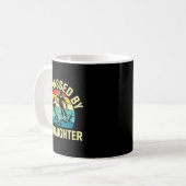 Got Ped By My Daughter Funny Ski Skiing Winter Mou Kaffeetasse (Vorderseite Links)