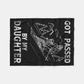 Got Ped By My Daughter Funny Skiing _15  Fleecedecke (Vorderseite (Horizontal))
