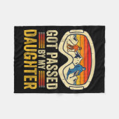 Got Ped By My Daughter Funny Skiing _18  Fleecedecke (Vorderseite (Horizontal))