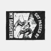 Got Ped By My Daughter Funny Skiing _26  Fleecedecke (Vorderseite (Horizontal))