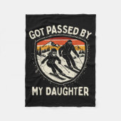 Got Ped By My Daughter Funny Skiing _3 Fleecedecke (Vorderseite)