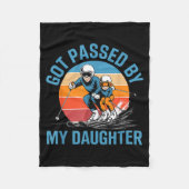 Got Ped By My Daughter Funny Skiing Dad Skiers Lov Fleecedecke (Vorderseite)