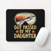Got Ped By My Daughter Funny Skiing Family _14  Mousepad (Mit Mouse)