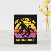 Got Ped By My Daughter Funny Skiing Family  Karte (Gelbe Blume)