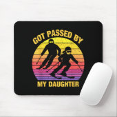 Got Ped By My Daughter Funny Skiing Family Mousepad (Mit Mouse)