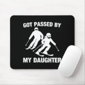 Got Ped By My Daughter Funny Skiing Family  Mousepad (Mit Mouse)