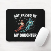 Got Ped By My Daughter Funny Skiing Funny Family D Mousepad (Mit Mouse)
