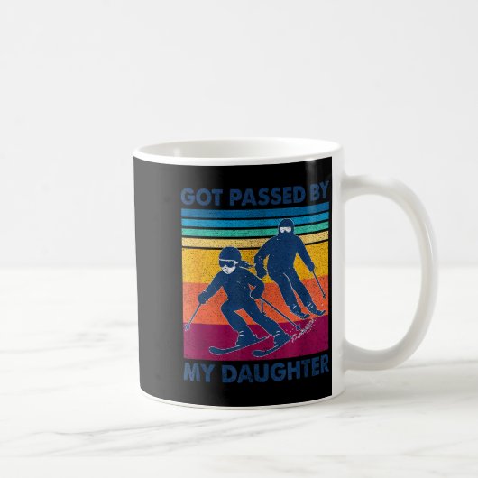 Got Ped By My Daughter Funny Skiing Kaffeetasse (Rechts)
