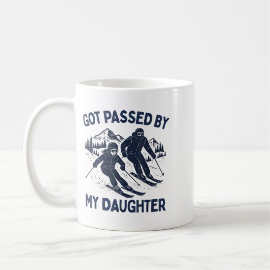 Got Ped By My Daughter Funny Skiing  Kaffeetasse (Links)
