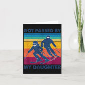 Got Ped By My Daughter Funny Skiing Karte (Vorderseite)