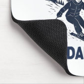 Got Ped By My Daughter Funny Skiing  Mousepad (Ecke)