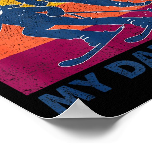 Got Ped By My Daughter Funny Skiing Poster (Ecke)