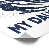 Got Ped By My Daughter Funny Skiing Poster (Ecke)