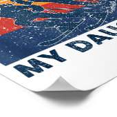 Got Ped By My Daughter Funny Skiing  Poster (Ecke)