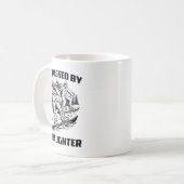 Got Ped By My Daughter Funny Skiing Ski Dad Winter Kaffeetasse (Vorderseite Links)