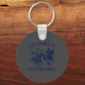 Got Ped By My Daughter Horse Riding Equestrian Dad Schlüsselanhänger (Vorderseite)