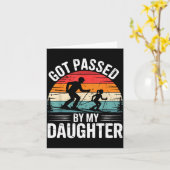 Got Ped By My Daughter Ski Dad Retro Snow Srts Des Karte (Gelbe Blume)