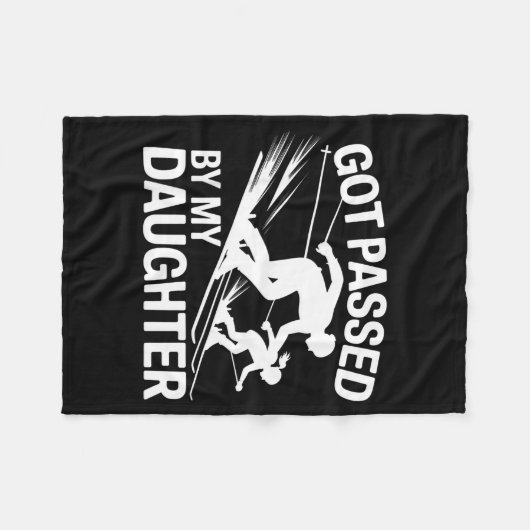 Got Ped By My Daughter Ski Fleecedecke (Vorderseite (Horizontal))