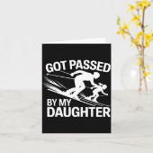 Got Ped By My Daughter Ski  Karte (Gelbe Blume)