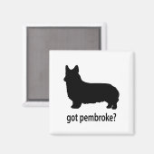 Got Pembroke Corgi Magnet (Vorderseite/Rückseite)