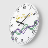 Got Perlen? Große Wanduhr (Winkel)