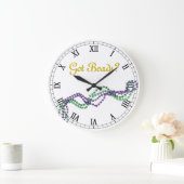 Got Perlen? Große Wanduhr (Zuhause)