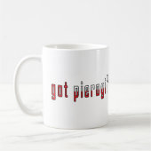 got Pierogi? Flagge Kaffeetasse (Links)