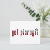 got Pierogi? Flagge Postkarte (Stehend Vorderseite)