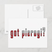 got Pierogi? Flagge Postkarte (Vorne/Hinten)