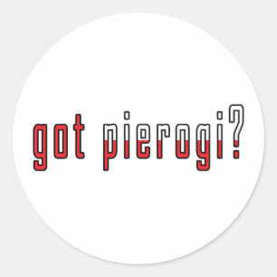 got Pierogi? Flagge Runder Aufkleber