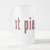 got Pierogi? Mattglas Bierglas (Vorderseite Links)