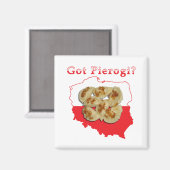 Got Pierogi Polnisch Karte Magnet (Vorderseite/Rückseite)