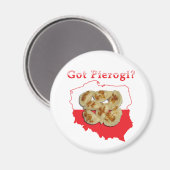 Got Pierogi Polnisch Karte Magnet (Vorderseite/Rückseite)